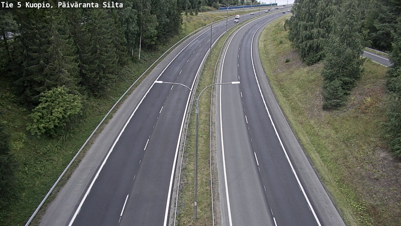 Weather Camera Image Road 5 Kuopio, Päiväranta silta, Kuopio, Pohjois-Savo