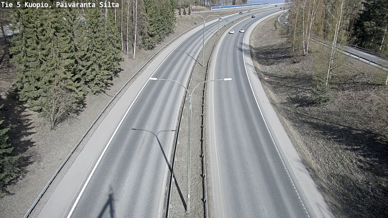 Weather Camera Image Road 5 Kuopio, Päiväranta silta, Kuopio, Pohjois-Savo