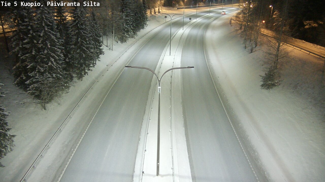 Weather Camera Image Väg 5 Kuopio, Päiväranta silta, Kuopio, Pohjois-Savo