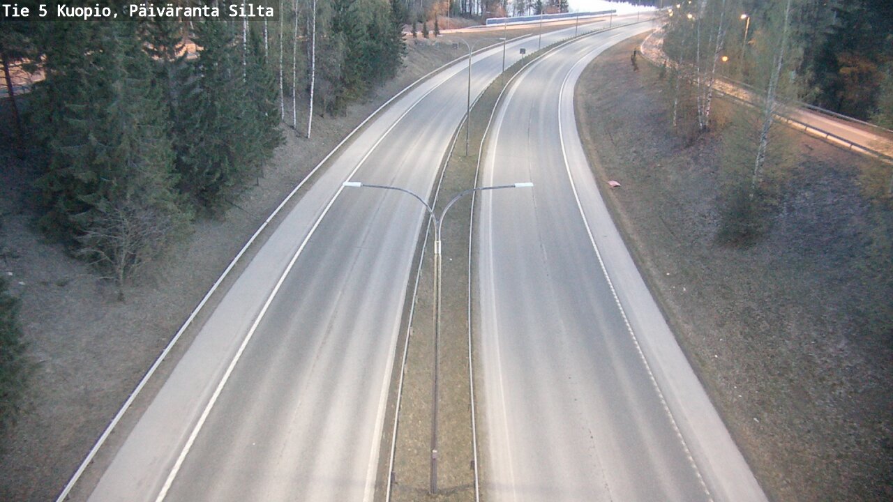 Weather Camera Image Road 5 Kuopio, Päiväranta silta, Kuopio, Pohjois-Savo