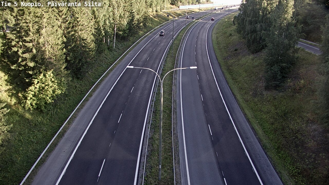 Weather Camera Image Road 5 Kuopio, Päiväranta silta, Kuopio, Pohjois-Savo