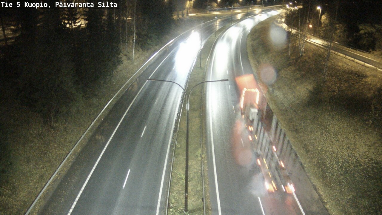 Weather Camera Image Väg 5 Kuopio, Päiväranta silta, Kuopio, Pohjois-Savo