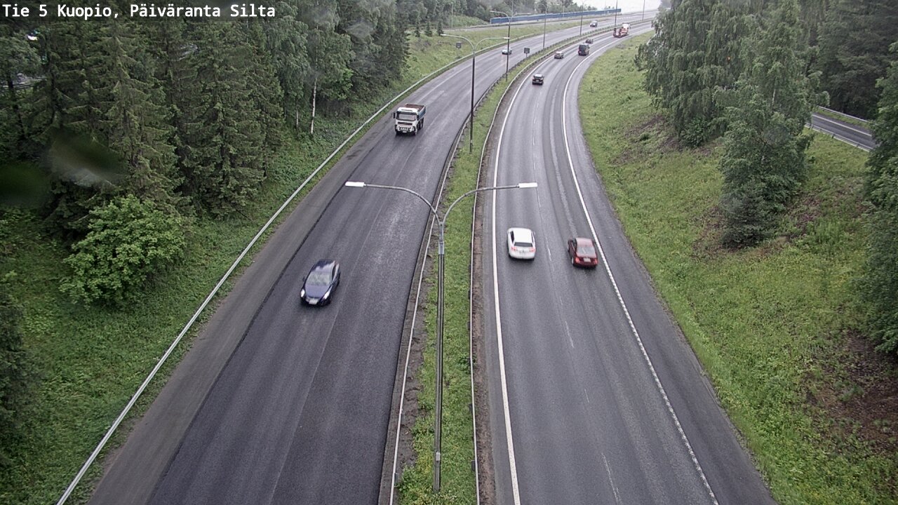 Weather Camera Image Väg 5 Kuopio, Päiväranta silta, Kuopio, Pohjois-Savo