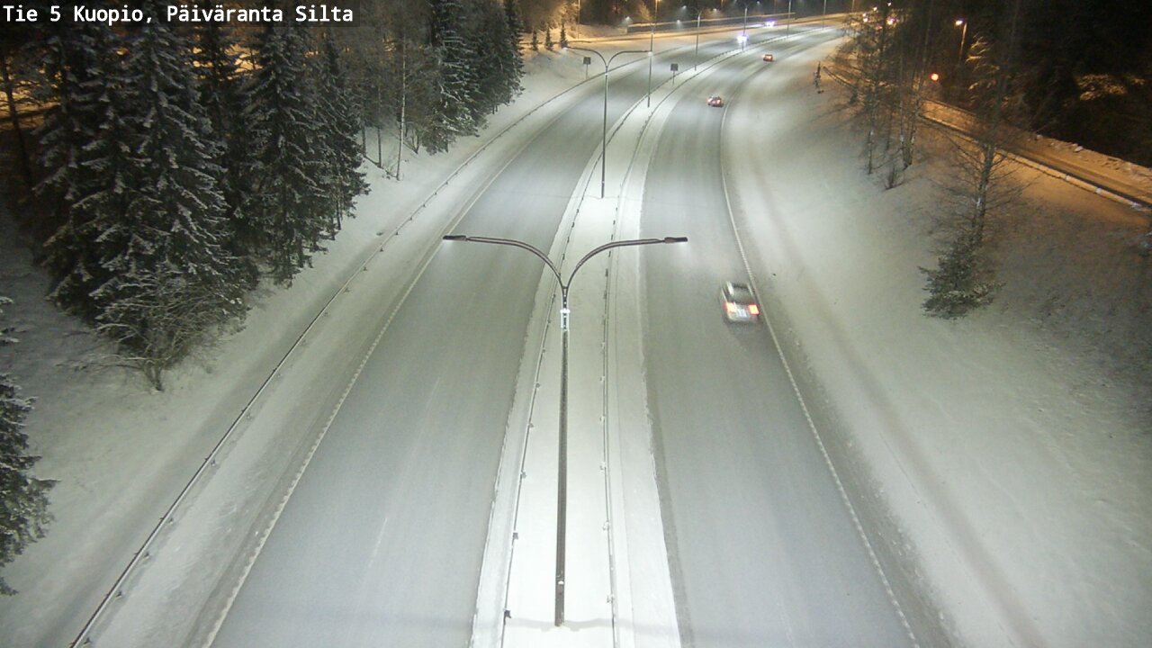 Weather Camera Image Väg 5 Kuopio, Päiväranta silta, Kuopio, Pohjois-Savo