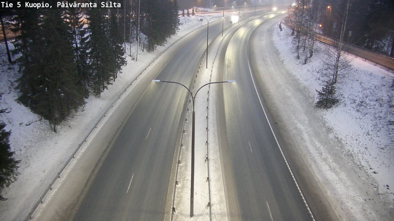 Weather Camera Image Road 5 Kuopio, Päiväranta silta, Kuopio, Pohjois-Savo