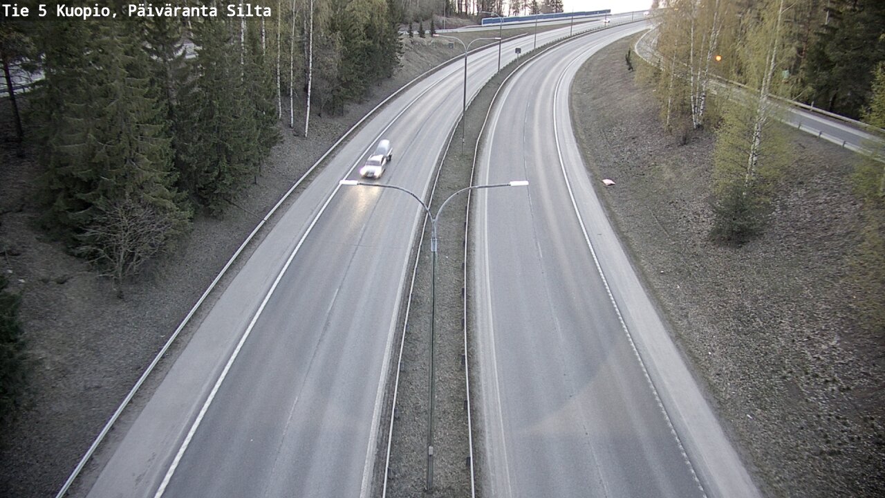 Weather Camera Image Road 5 Kuopio, Päiväranta silta, Kuopio, Pohjois-Savo