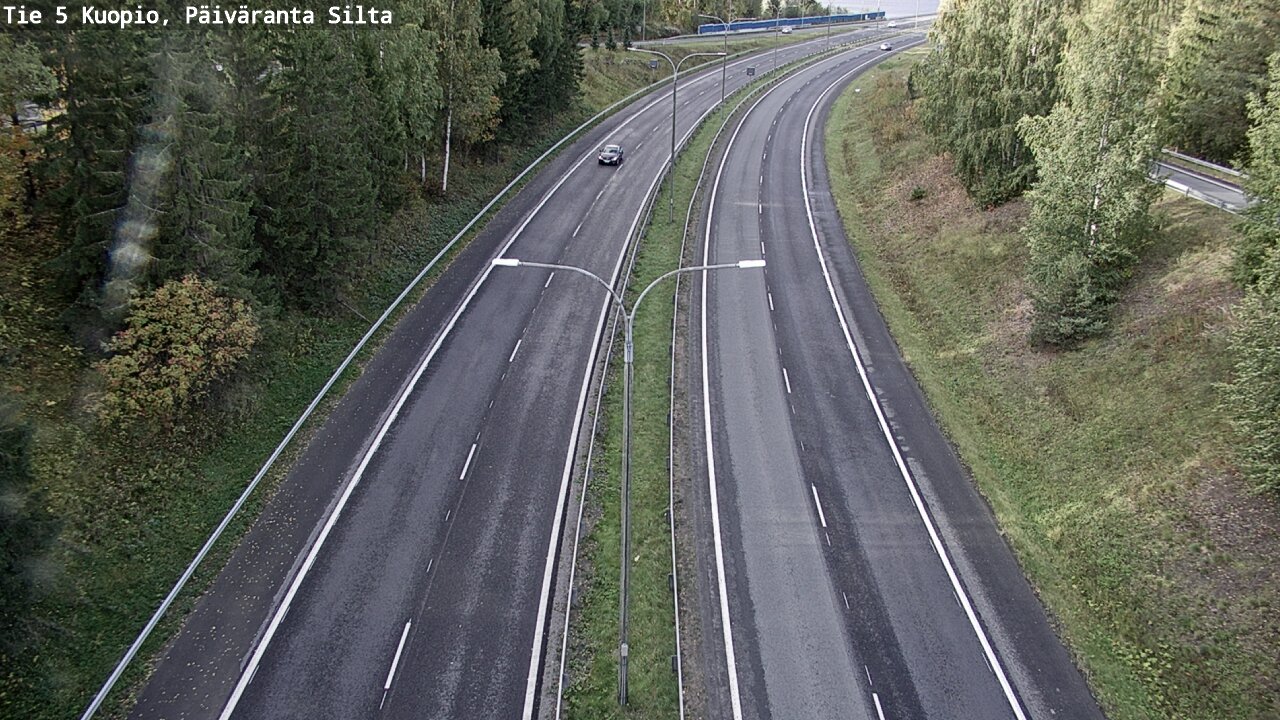 Weather Camera Image Road 5 Kuopio, Päiväranta silta, Kuopio, Pohjois-Savo