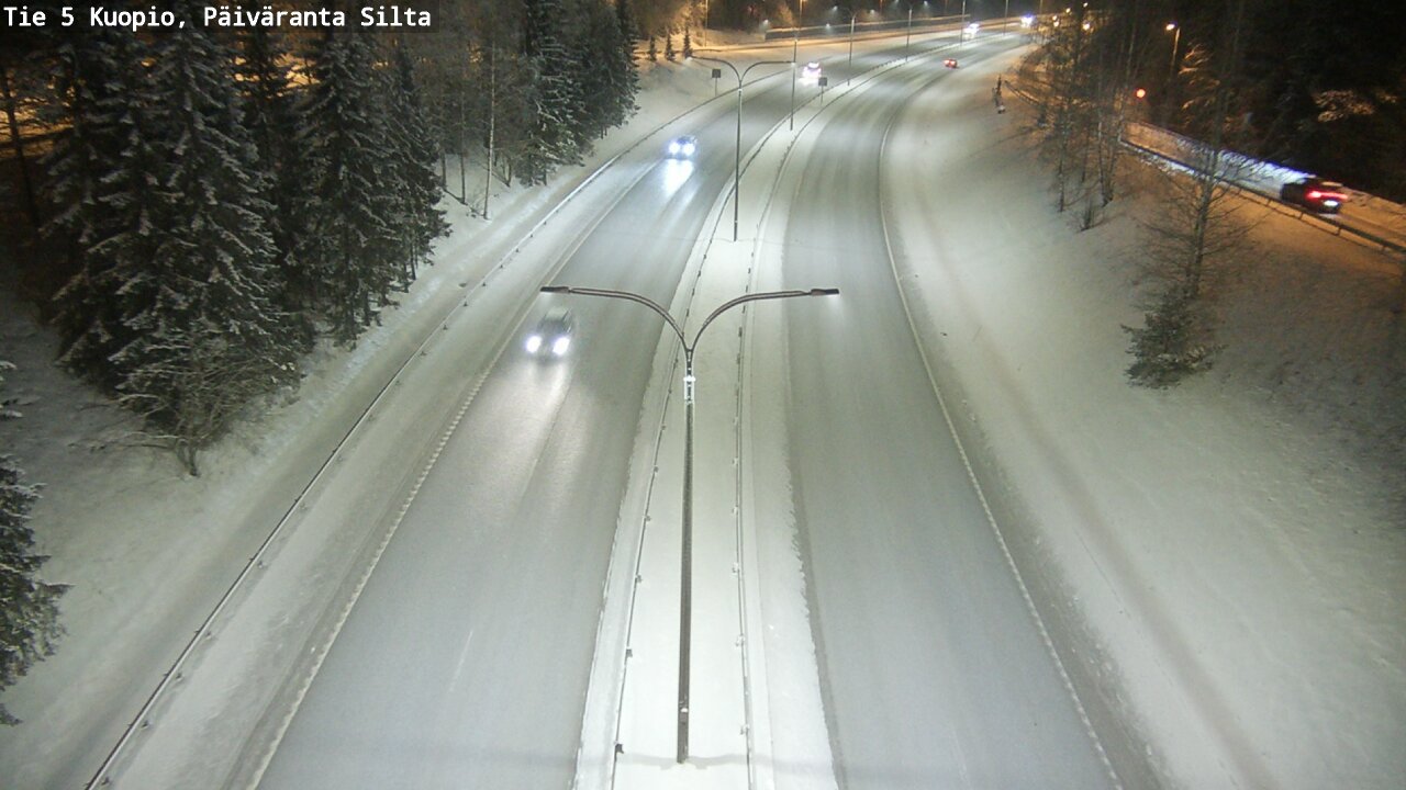Weather Camera Image Väg 5 Kuopio, Päiväranta silta, Kuopio, Pohjois-Savo