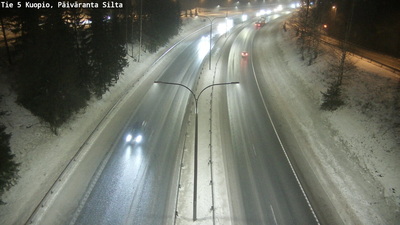 Weather Camera Image Road 5 Kuopio, Päiväranta silta, Kuopio, Pohjois-Savo