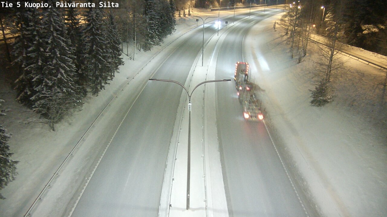Weather Camera Image Väg 5 Kuopio, Päiväranta silta, Kuopio, Pohjois-Savo