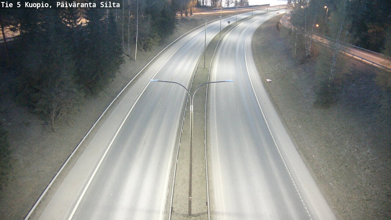Weather Camera Image Road 5 Kuopio, Päiväranta silta, Kuopio, Pohjois-Savo