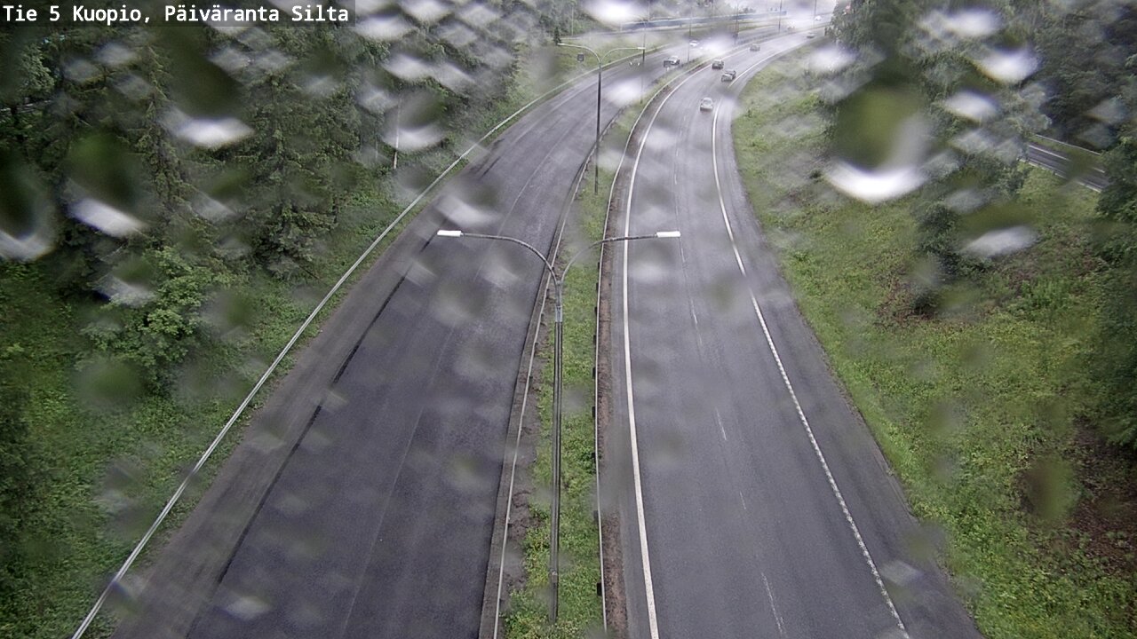 Weather Camera Image Väg 5 Kuopio, Päiväranta silta, Kuopio, Pohjois-Savo