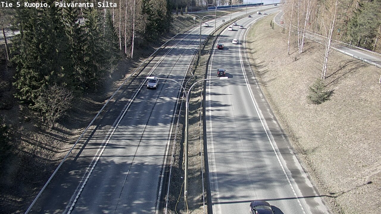 Weather Camera Image Väg 5 Kuopio, Päiväranta silta, Kuopio, Pohjois-Savo