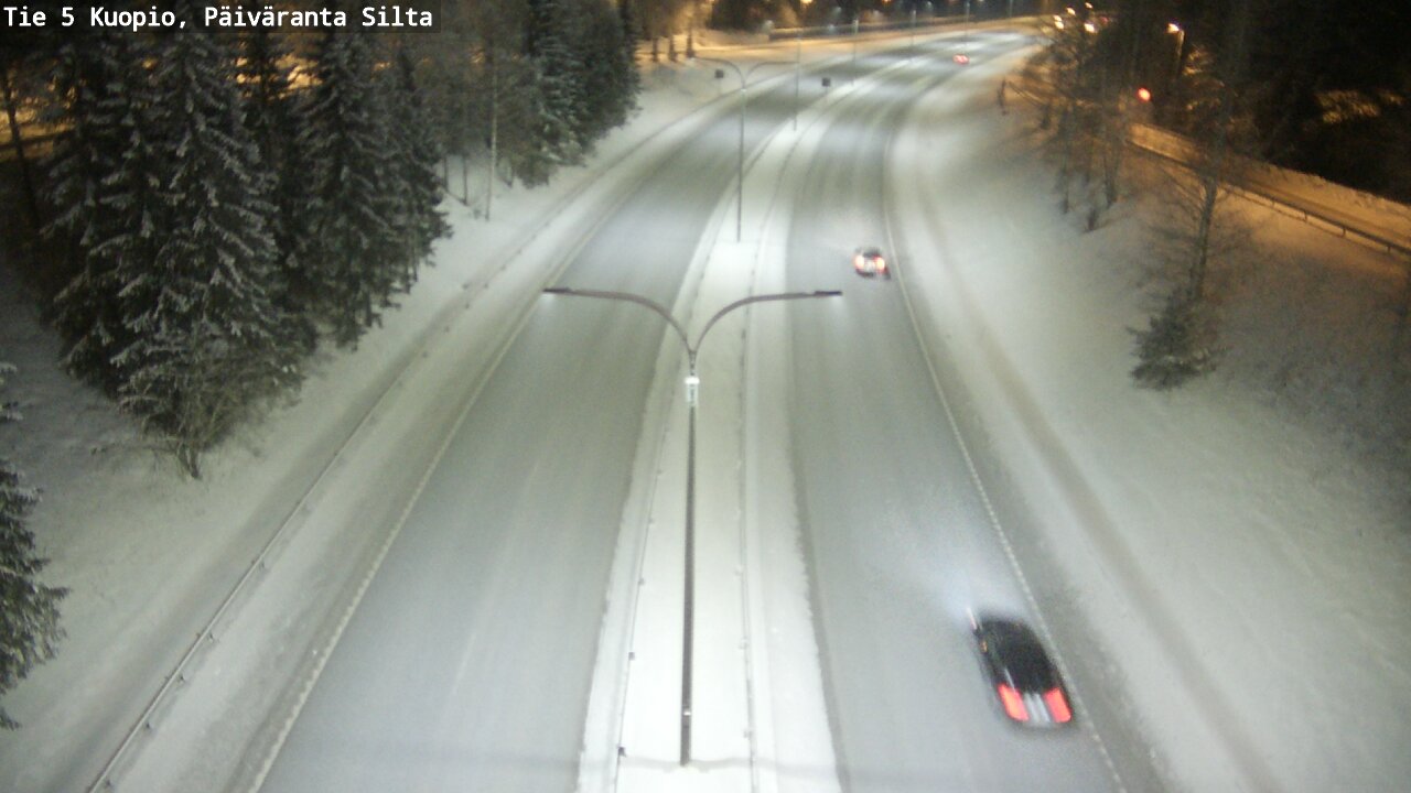 Weather Camera Image Väg 5 Kuopio, Päiväranta silta, Kuopio, Pohjois-Savo