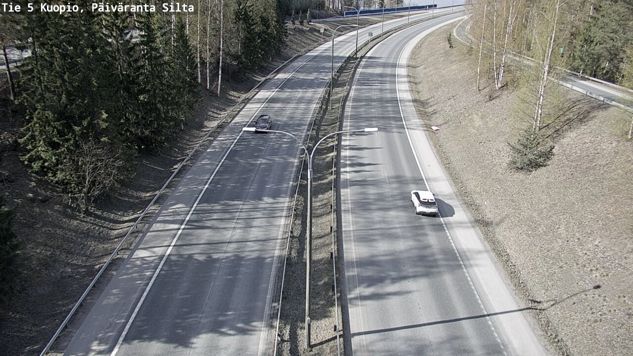 Weather Camera Image Road 5 Kuopio, Päiväranta silta, Kuopio, Pohjois-Savo
