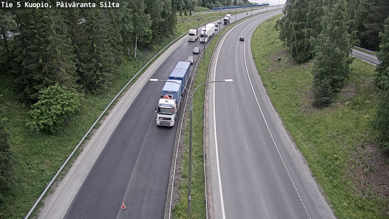 Kelikamerat Kuva Tie 5 Kuopio, Päiväranta silta, Kuopio, Pohjois-Savo