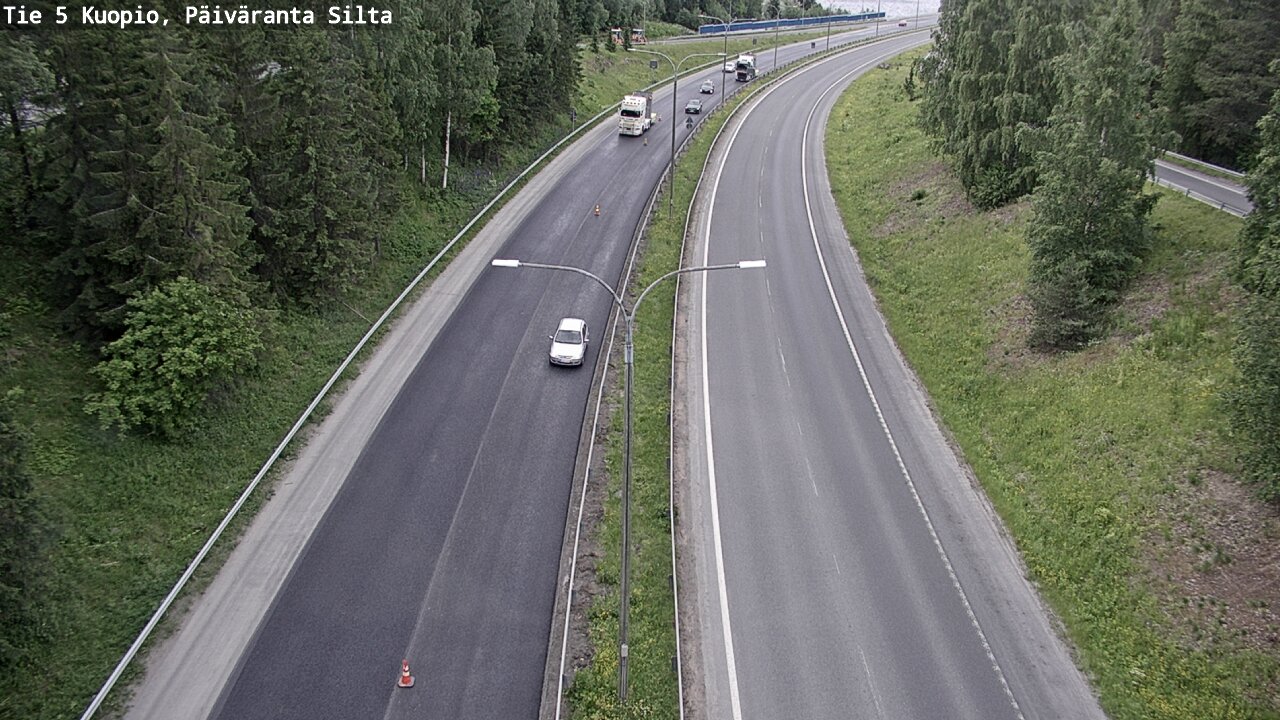 Kelikamerat Kuva Tie 5 Kuopio, Päiväranta silta, Kuopio, Pohjois-Savo