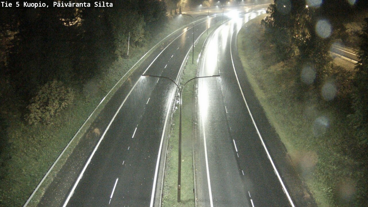 Weather Camera Image Road 5 Kuopio, Päiväranta silta, Kuopio, Pohjois-Savo