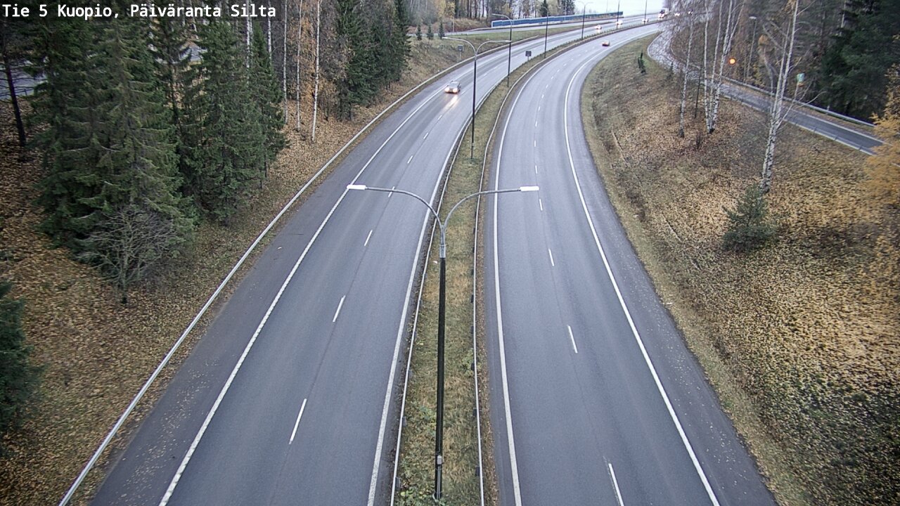 Weather Camera Image Väg 5 Kuopio, Päiväranta silta, Kuopio, Pohjois-Savo
