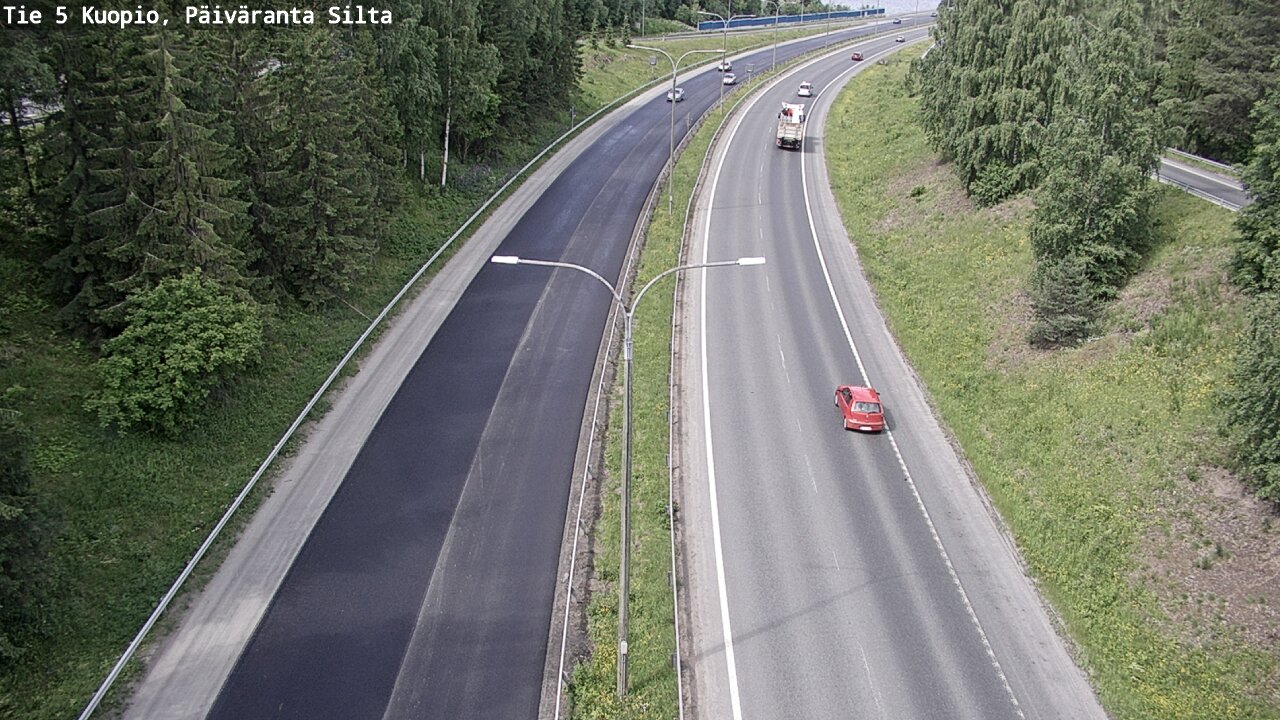 Kelikamerat Kuva Tie 5 Kuopio, Päiväranta silta, Kuopio, Pohjois-Savo