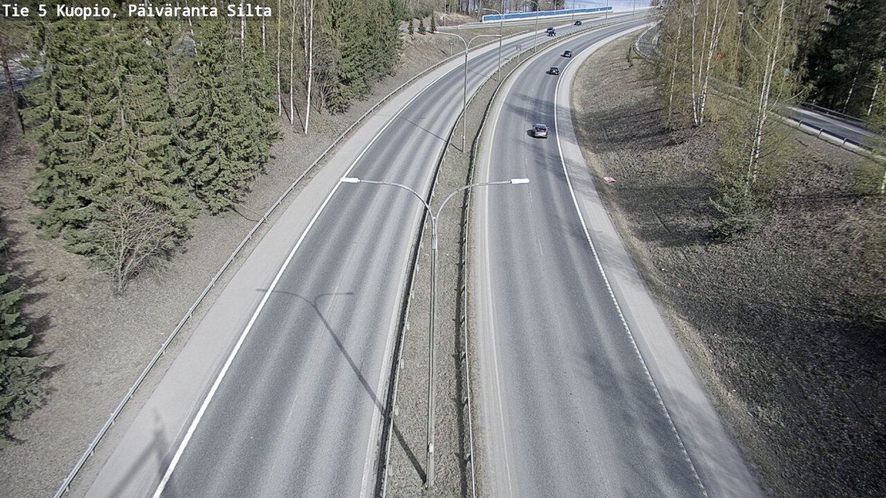 Kelikamerat Kuva Tie 5 Kuopio, Päiväranta silta, Kuopio, Pohjois-Savo