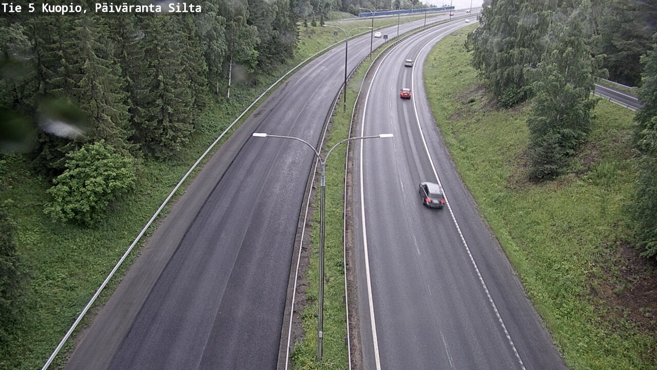 Weather Camera Image Väg 5 Kuopio, Päiväranta silta, Kuopio, Pohjois-Savo