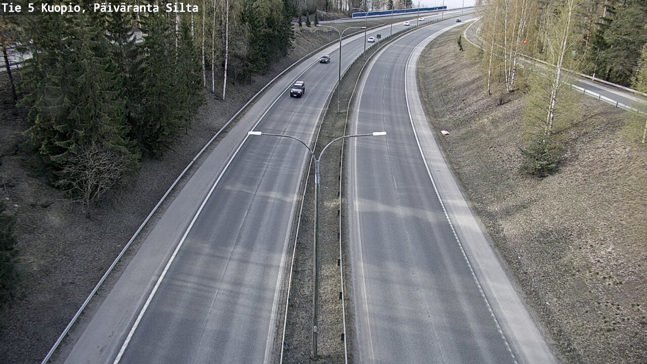 Weather Camera Image Road 5 Kuopio, Päiväranta silta, Kuopio, Pohjois-Savo