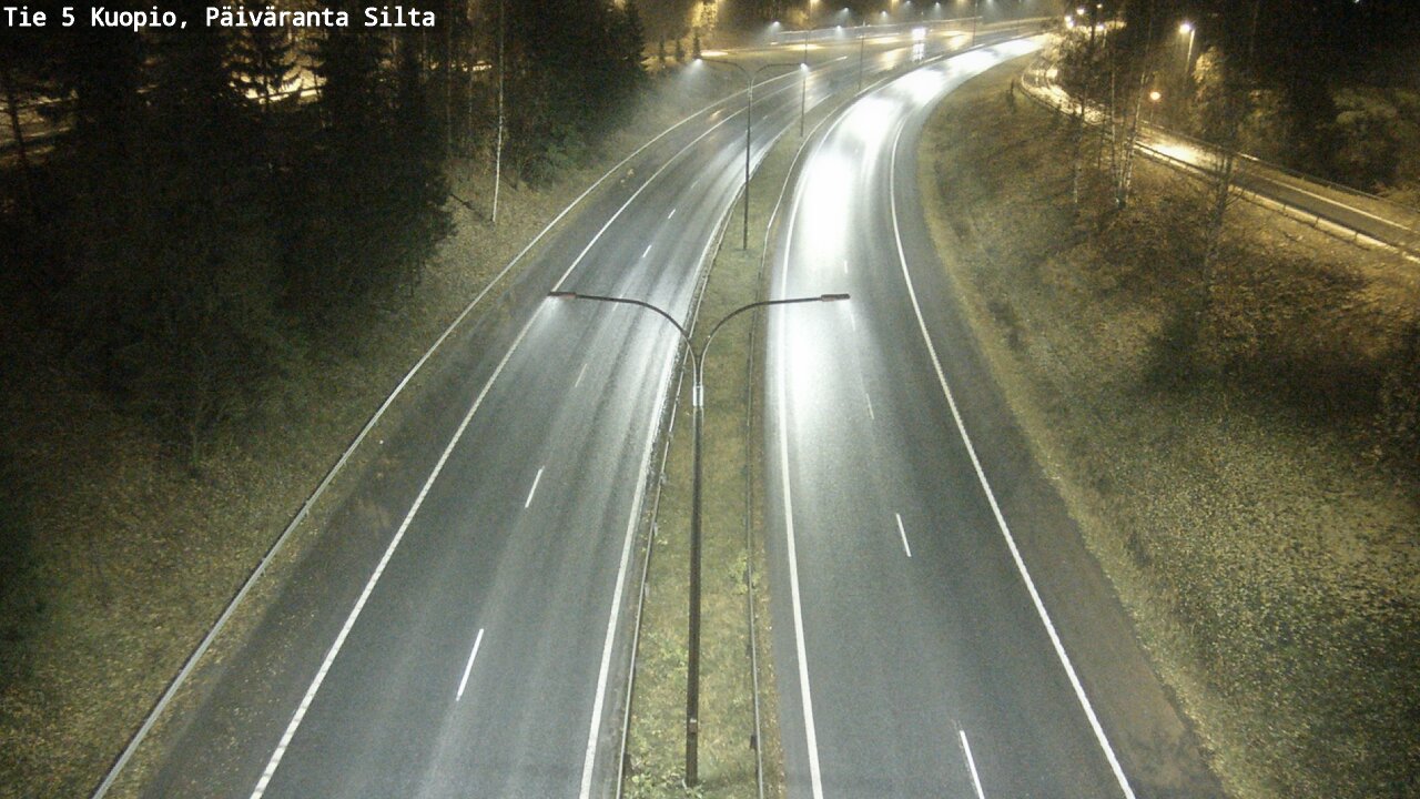 Weather Camera Image Road 5 Kuopio, Päiväranta silta, Kuopio, Pohjois-Savo