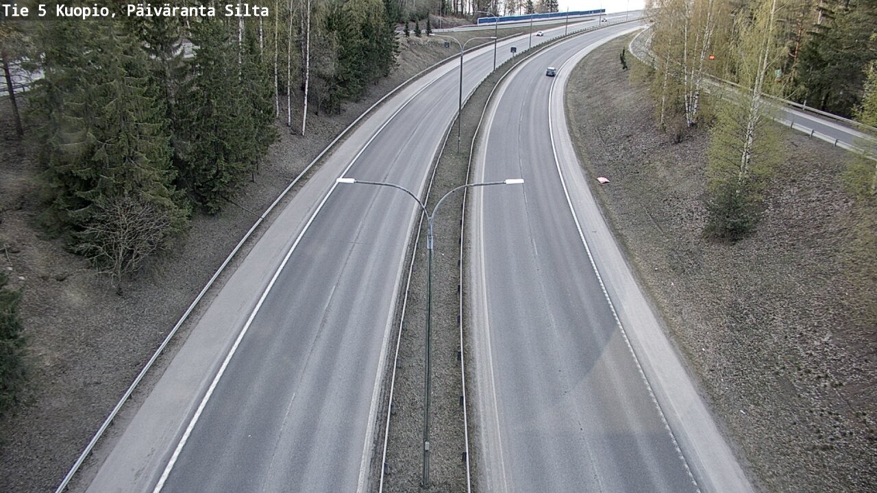 Weather Camera Image Road 5 Kuopio, Päiväranta silta, Kuopio, Pohjois-Savo