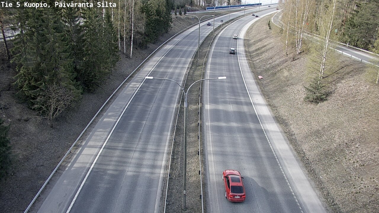Weather Camera Image Road 5 Kuopio, Päiväranta silta, Kuopio, Pohjois-Savo