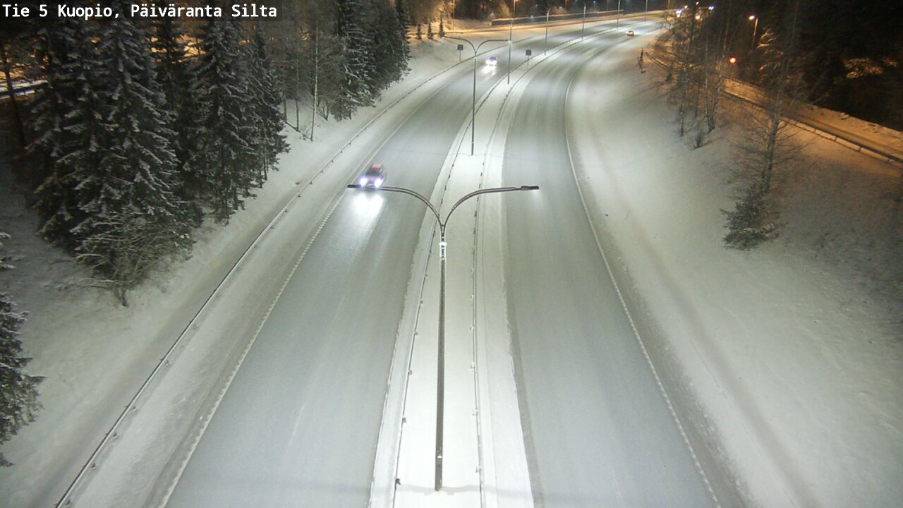 Weather Camera Image Väg 5 Kuopio, Päiväranta silta, Kuopio, Pohjois-Savo