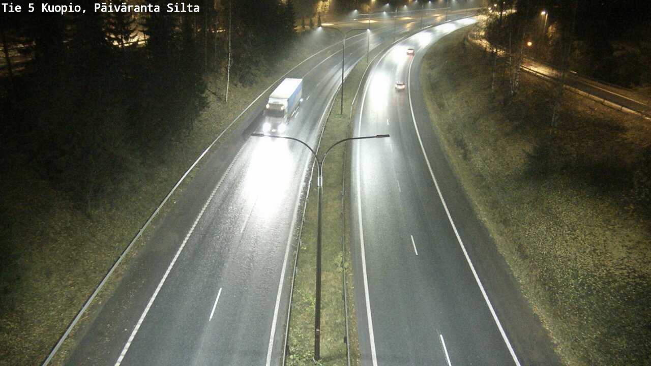 Weather Camera Image Road 5 Kuopio, Päiväranta silta, Kuopio, Pohjois-Savo