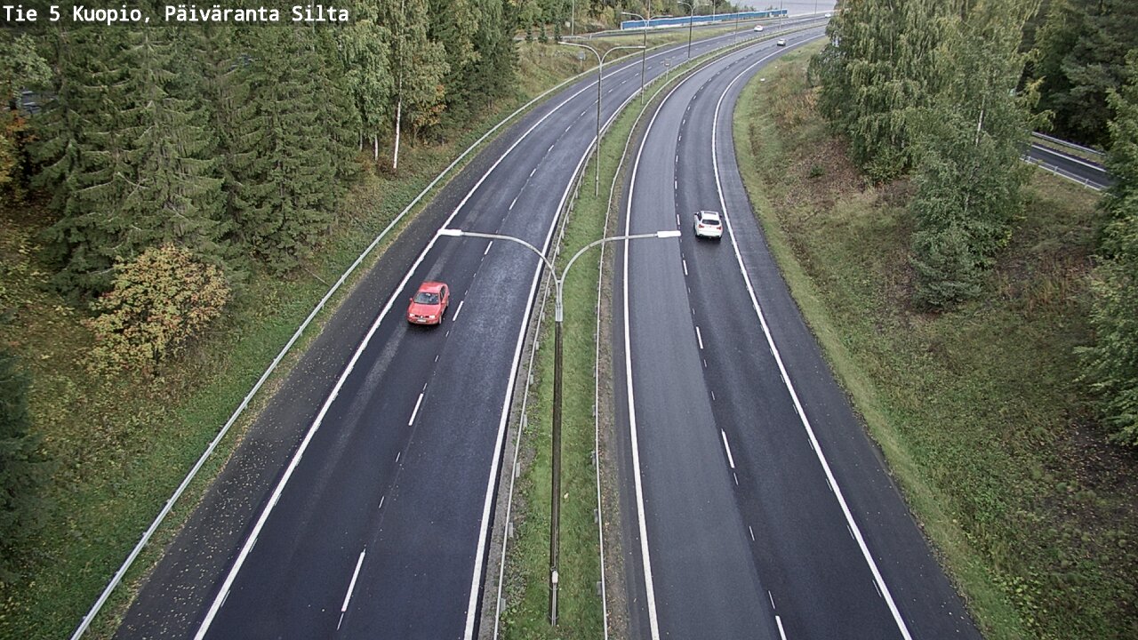Kelikamerat Kuva Tie 5 Kuopio, Päiväranta silta, Kuopio, Pohjois-Savo