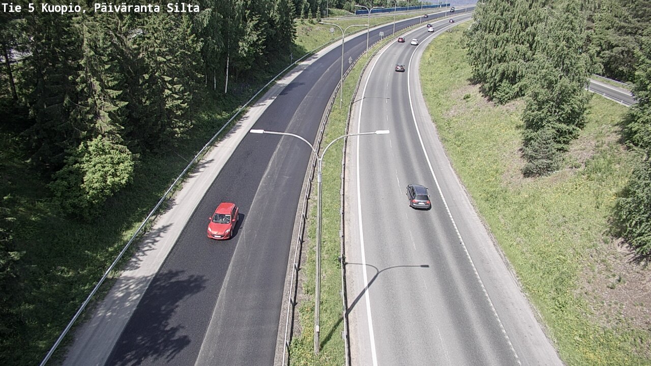Kelikamerat Kuva Tie 5 Kuopio, Päiväranta silta, Kuopio, Pohjois-Savo