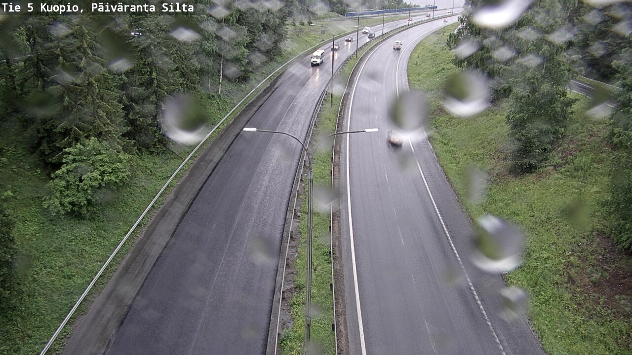 Weather Camera Image Väg 5 Kuopio, Päiväranta silta, Kuopio, Pohjois-Savo