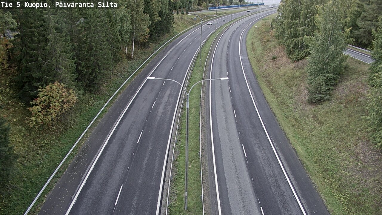 Weather Camera Image Road 5 Kuopio, Päiväranta silta, Kuopio, Pohjois-Savo
