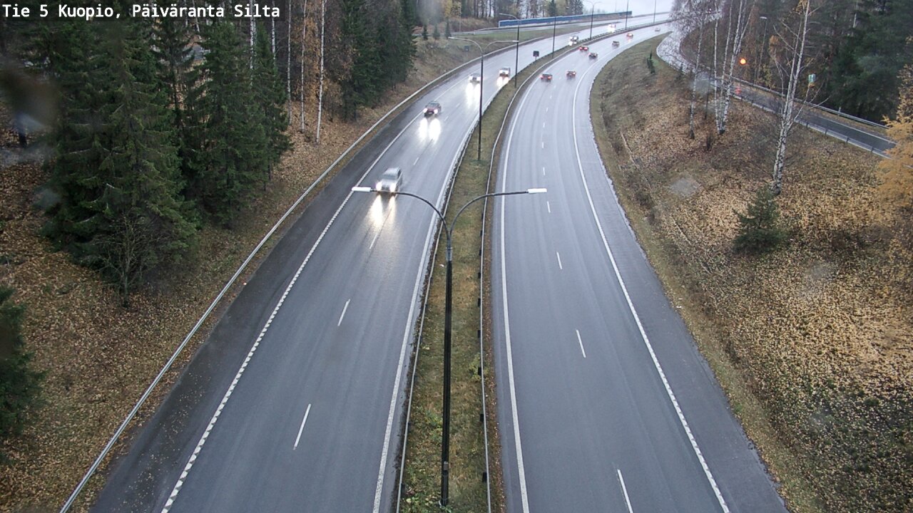 Weather Camera Image Väg 5 Kuopio, Päiväranta silta, Kuopio, Pohjois-Savo