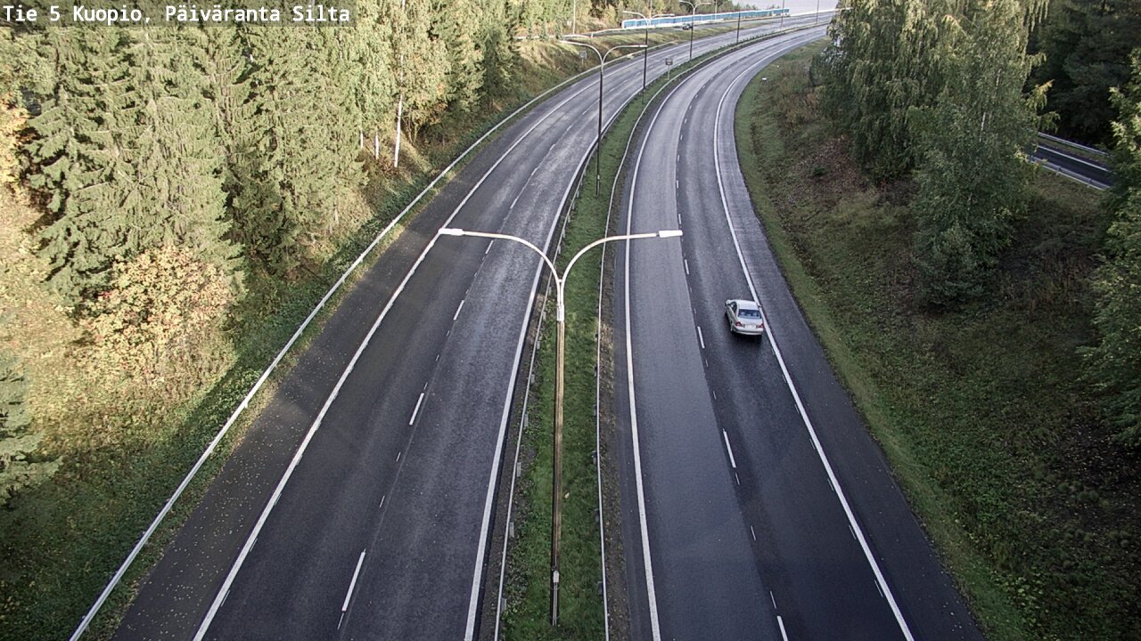 Weather Camera Image Road 5 Kuopio, Päiväranta silta, Kuopio, Pohjois-Savo