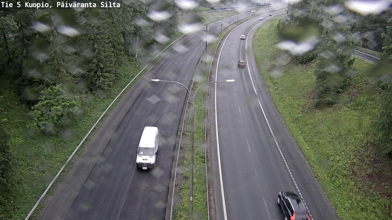 Weather Camera Image Väg 5 Kuopio, Päiväranta silta, Kuopio, Pohjois-Savo