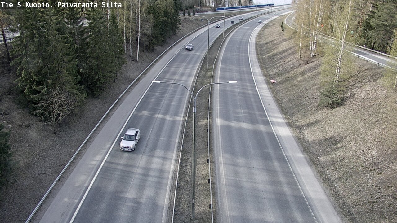 Weather Camera Image Road 5 Kuopio, Päiväranta silta, Kuopio, Pohjois-Savo