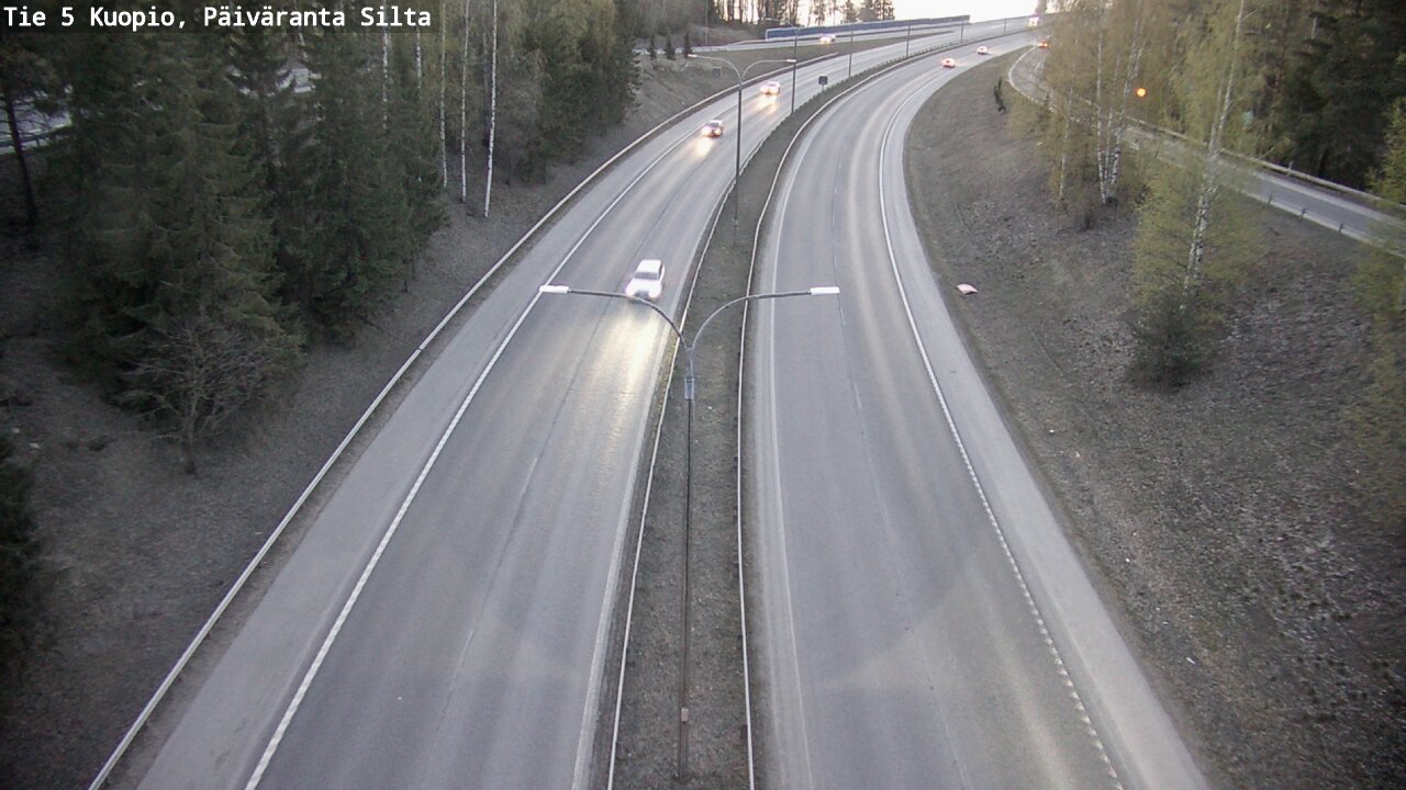 Weather Camera Image Road 5 Kuopio, Päiväranta silta, Kuopio, Pohjois-Savo