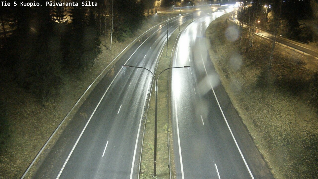 Weather Camera Image Väg 5 Kuopio, Päiväranta silta, Kuopio, Pohjois-Savo