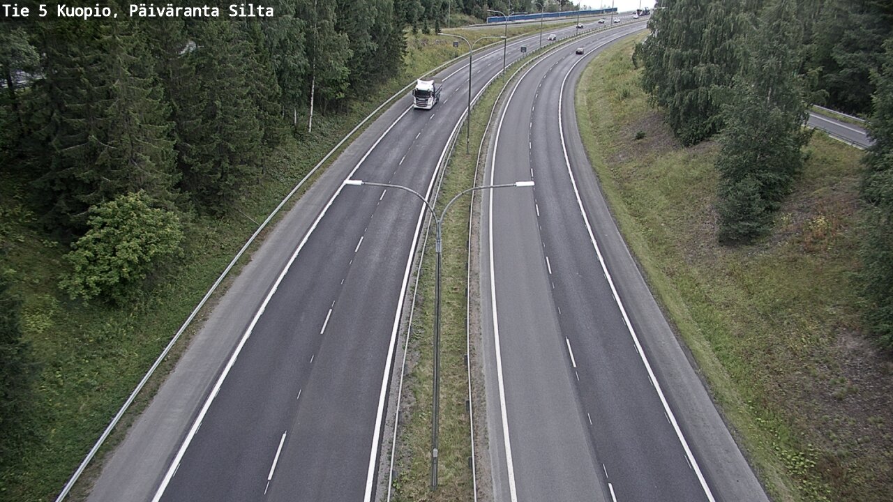 Weather Camera Image Road 5 Kuopio, Päiväranta silta, Kuopio, Pohjois-Savo