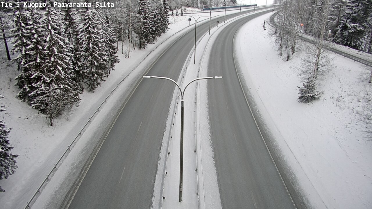Weather Camera Image Väg 5 Kuopio, Päiväranta silta, Kuopio, Pohjois-Savo