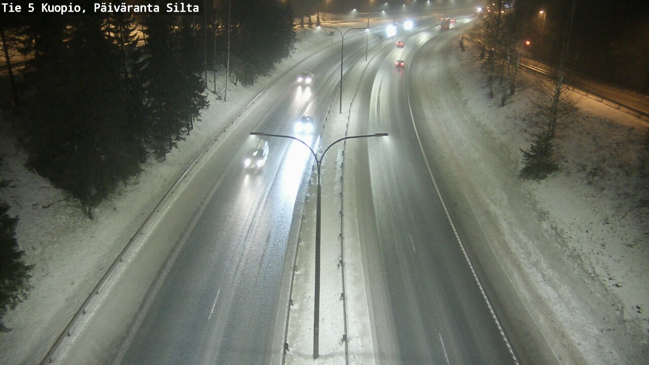 Weather Camera Image Road 5 Kuopio, Päiväranta silta, Kuopio, Pohjois-Savo
