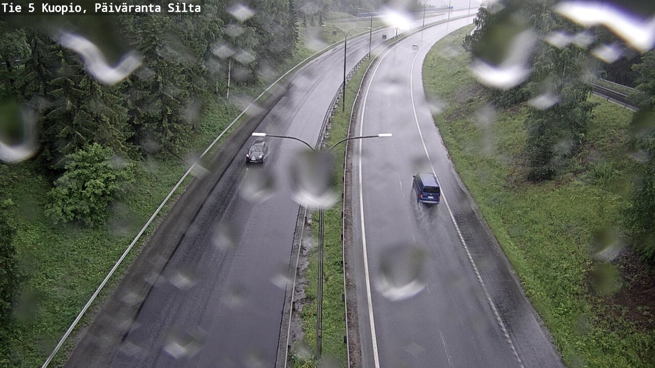 Weather Camera Image Väg 5 Kuopio, Päiväranta silta, Kuopio, Pohjois-Savo