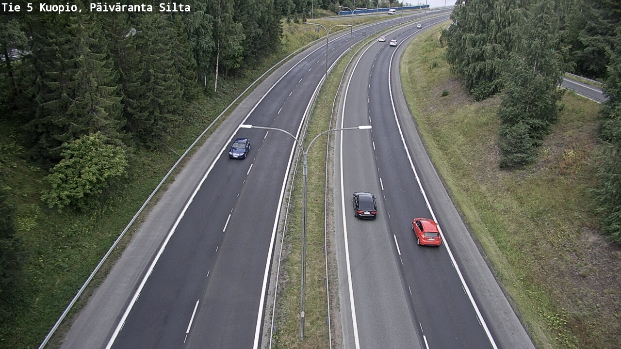 Weather Camera Image Road 5 Kuopio, Päiväranta silta, Kuopio, Pohjois-Savo