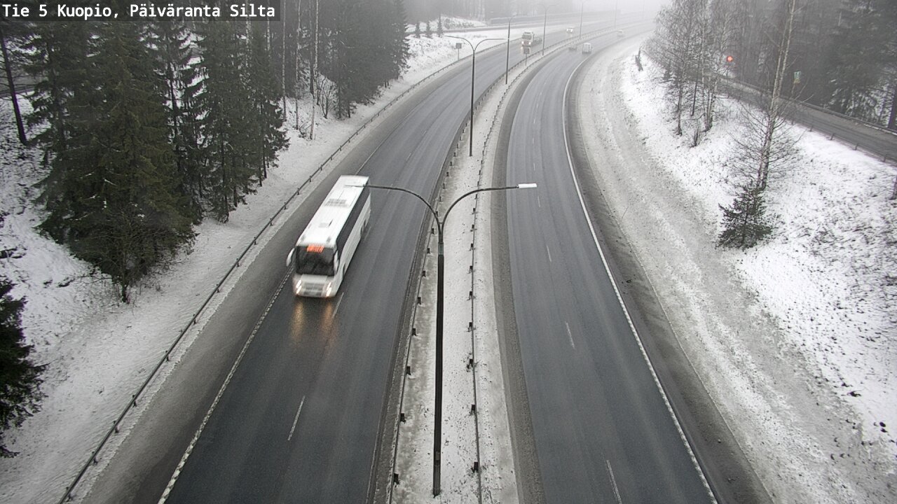 Weather Camera Image Road 5 Kuopio, Päiväranta silta, Kuopio, Pohjois-Savo