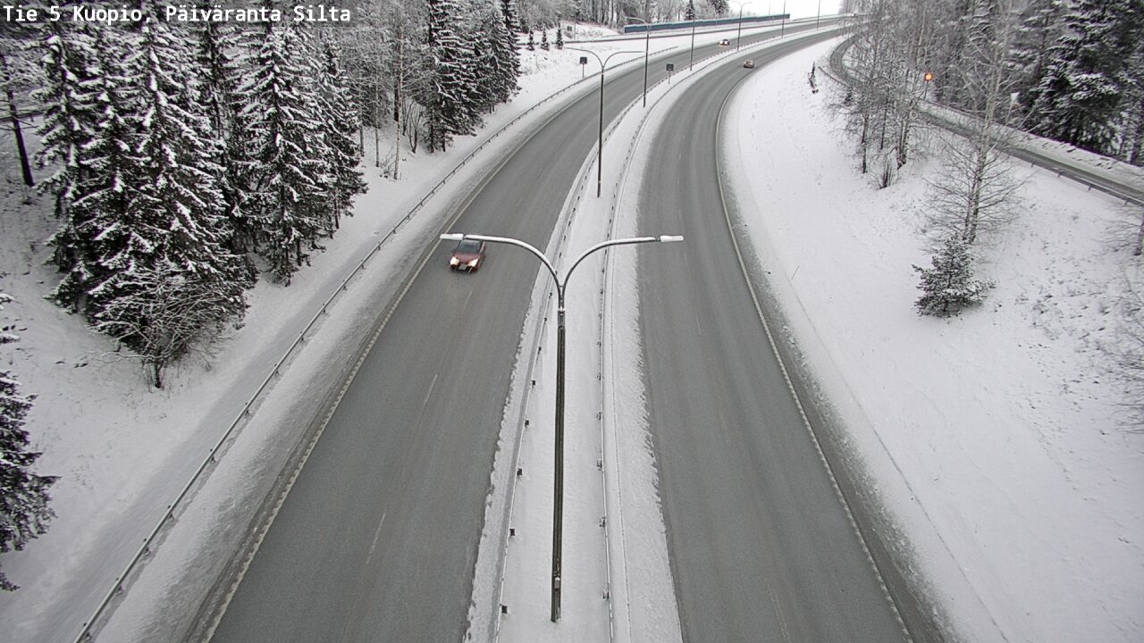 Weather Camera Image Väg 5 Kuopio, Päiväranta silta, Kuopio, Pohjois-Savo