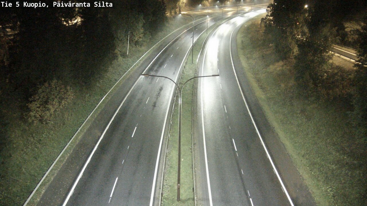 Weather Camera Image Road 5 Kuopio, Päiväranta silta, Kuopio, Pohjois-Savo